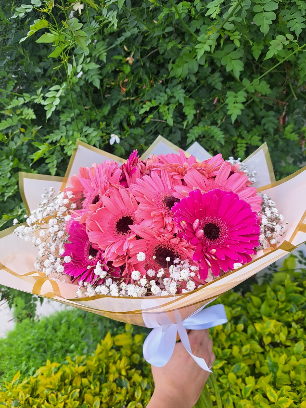 BOUQUET Romántico Premium 20 Gerberas