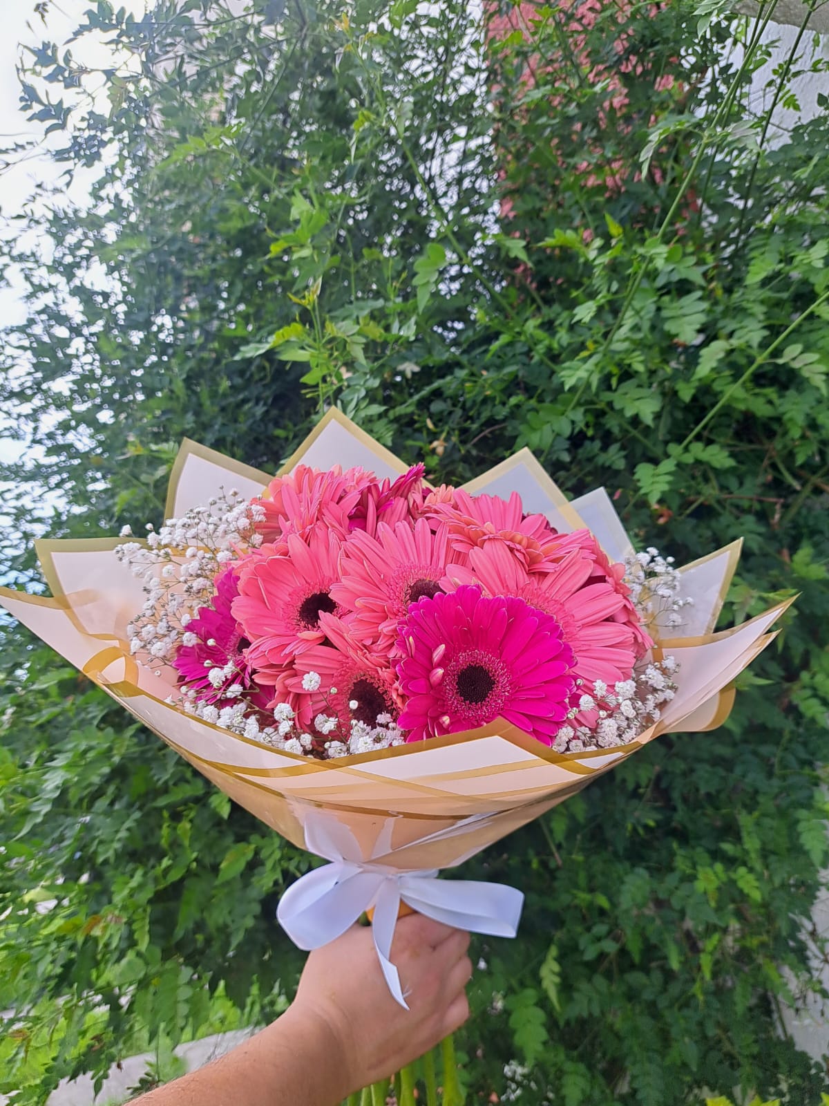 BOUQUET Romántico Premium 20 Gerberas