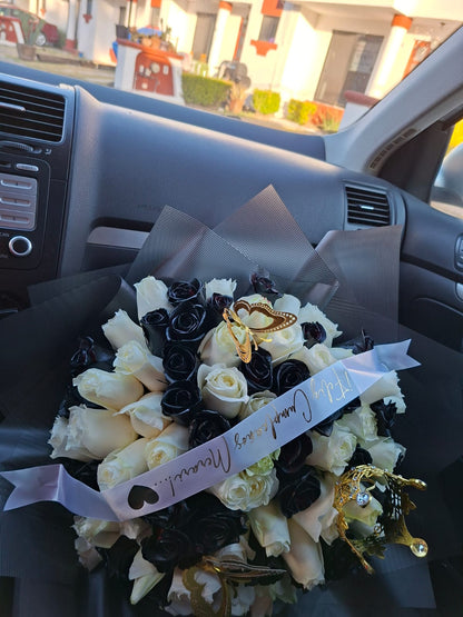 RAMO Premium 100 rosas pintadas