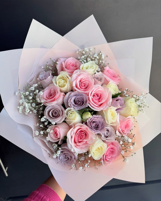 RAMO Pastel Premium 24 rosas