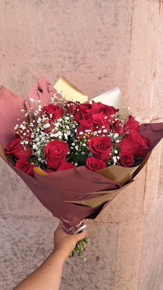 RAMO Premium 24 rosas rojas