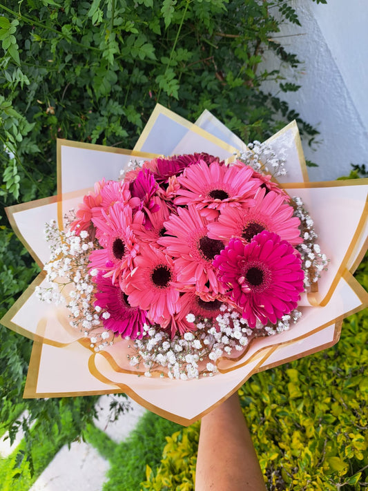 BOUQUET Romántico Premium 20 Gerberas